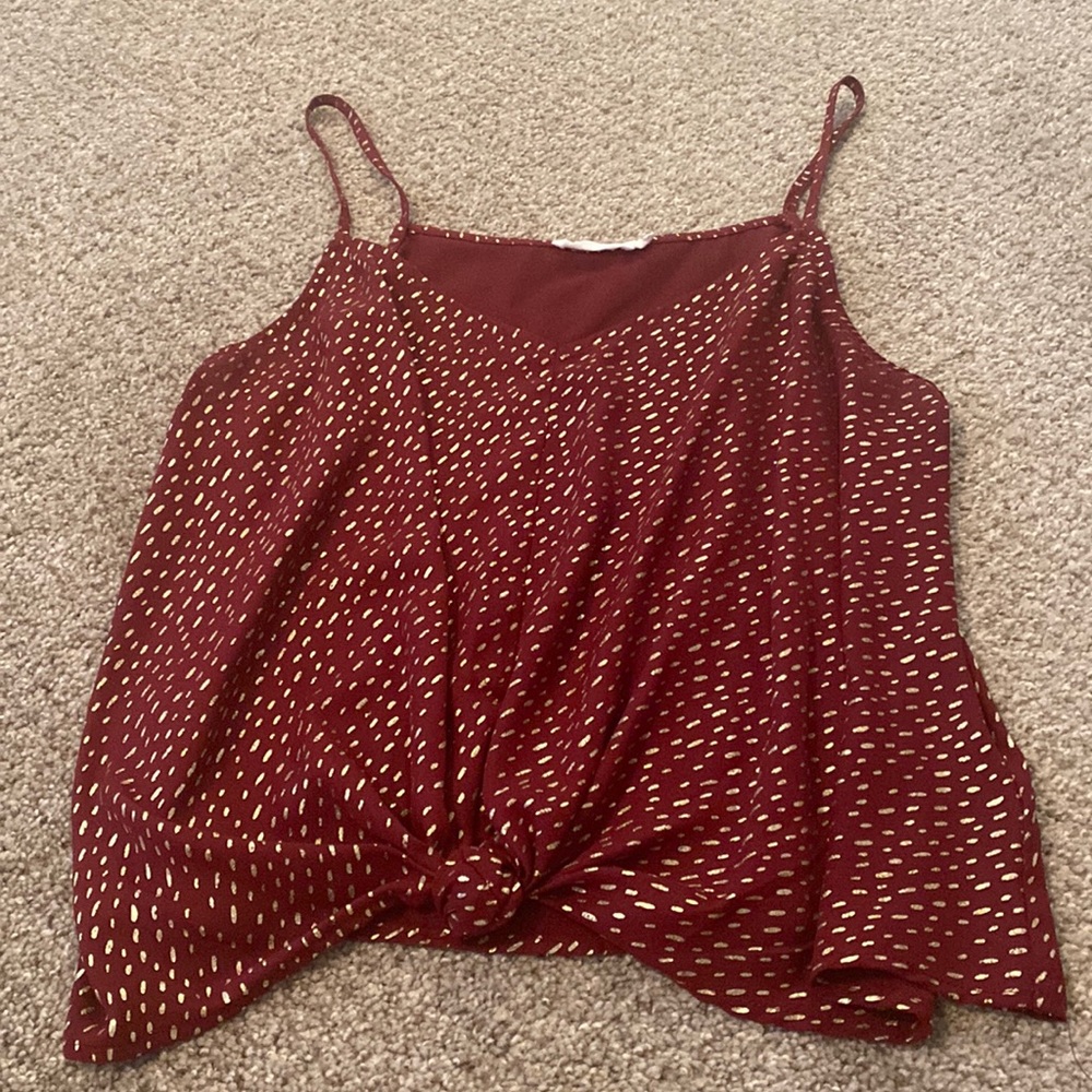 Red and gold cami